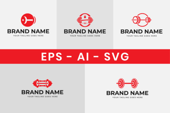 Download Fitness Gym Logo Design Set - Logo design set Collection