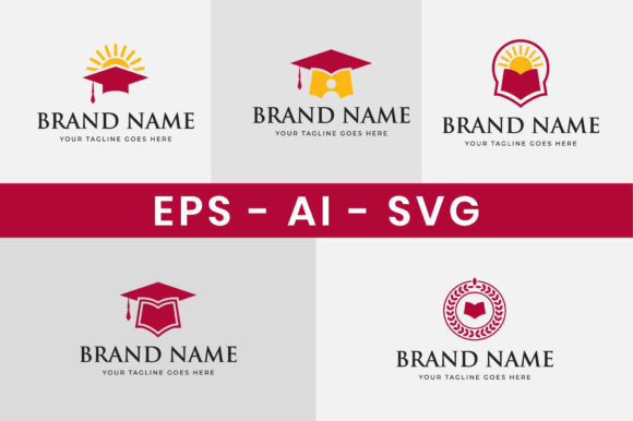 Download Education Logo Design Set - Logo design set Collection