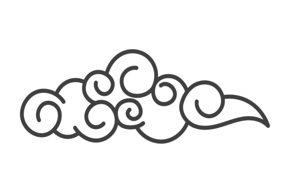Download Cloud Oriental Design. Hand Drawn Japane - Oriental Collection