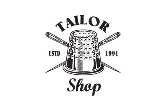 Download Vintage Sewing Tools Emblem Template for - Emblem Collection
