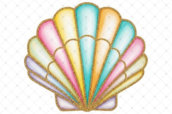 Download Colorful Shell Emblem with Gradient - Emblem Collection